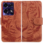 Custodia per cellulare in pelle con motivo a tigre in rilievo, For Infinix Hot 30i, For Infinix Note 30i, For Infinix Note 30 Pro, For Infinix Note 30