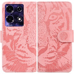 Custodia per cellulare in pelle con motivo a tigre in rilievo, For Infinix Hot 30i, For Infinix Note 30i, For Infinix Note 30 Pro, For Infinix Note 30