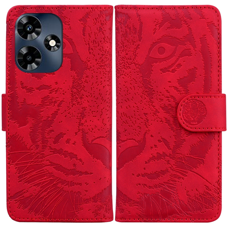 Custodia per cellulare in pelle con motivo a tigre in rilievo, For Infinix Note 30 VIP, For Infinix Hot 30 Play, For Infinix Hot 30, For Infinix Smart 7 African