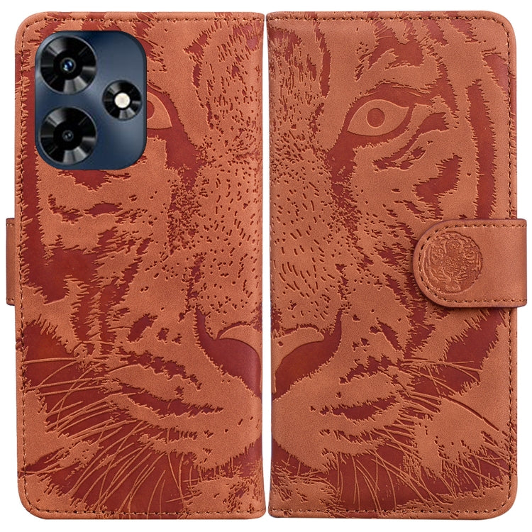 Custodia per cellulare in pelle con motivo a tigre in rilievo, For Infinix Note 30 VIP, For Infinix Hot 30 Play, For Infinix Hot 30, For Infinix Smart 7 African