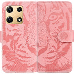 Custodia per cellulare in pelle con motivo a tigre in rilievo, For Infinix Hot 30i, For Infinix Note 30i, For Infinix Note 30 Pro, For Infinix Note 30