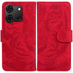 Custodia per cellulare in pelle con motivo a tigre in rilievo, For Infinix Note 40 4G, For Infinix Hot 40 / 40 Pro, For Infinix Smart 7 India/7 Plus, For Infinix Smart 7 HD