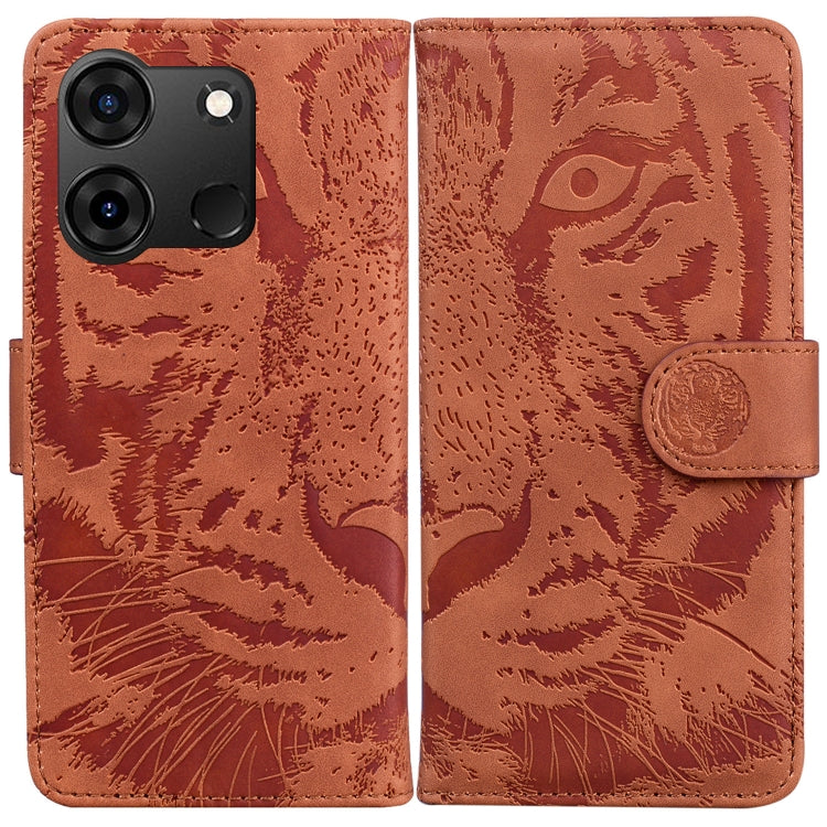 Custodia per cellulare in pelle con motivo a tigre in rilievo, For Infinix Note 40 4G, For Infinix Hot 40 / 40 Pro, For Infinix Smart 7 India/7 Plus, For Infinix Smart 7 HD