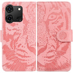 Custodia per cellulare in pelle con motivo a tigre in rilievo, For Infinix Note 40 4G, For Infinix Hot 40 / 40 Pro, For Infinix Smart 7 India/7 Plus, For Infinix Smart 7 HD
