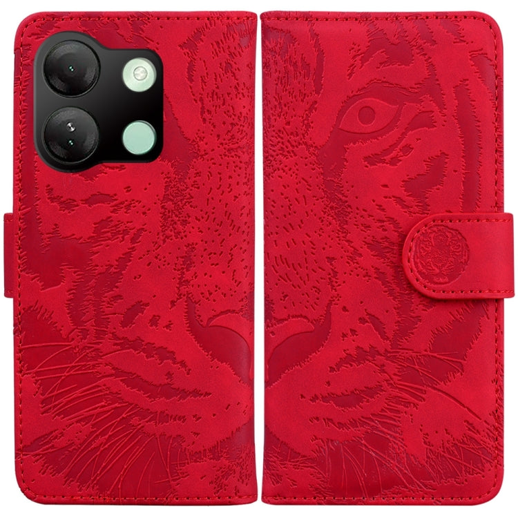 Custodia per cellulare in pelle con motivo a tigre in rilievo, For Infinix Note 40 4G, For Infinix Hot 40 / 40 Pro, For Infinix Smart 7 India/7 Plus, For Infinix Smart 7 HD