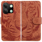 Custodia per cellulare in pelle con motivo a tigre in rilievo, For Infinix Note 40 4G, For Infinix Hot 40 / 40 Pro, For Infinix Smart 7 India/7 Plus, For Infinix Smart 7 HD