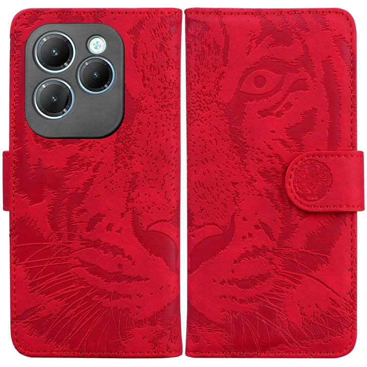 Custodia per cellulare in pelle con motivo a tigre in rilievo, For Infinix Note 40 4G, For Infinix Hot 40 / 40 Pro, For Infinix Smart 7 India/7 Plus, For Infinix Smart 7 HD
