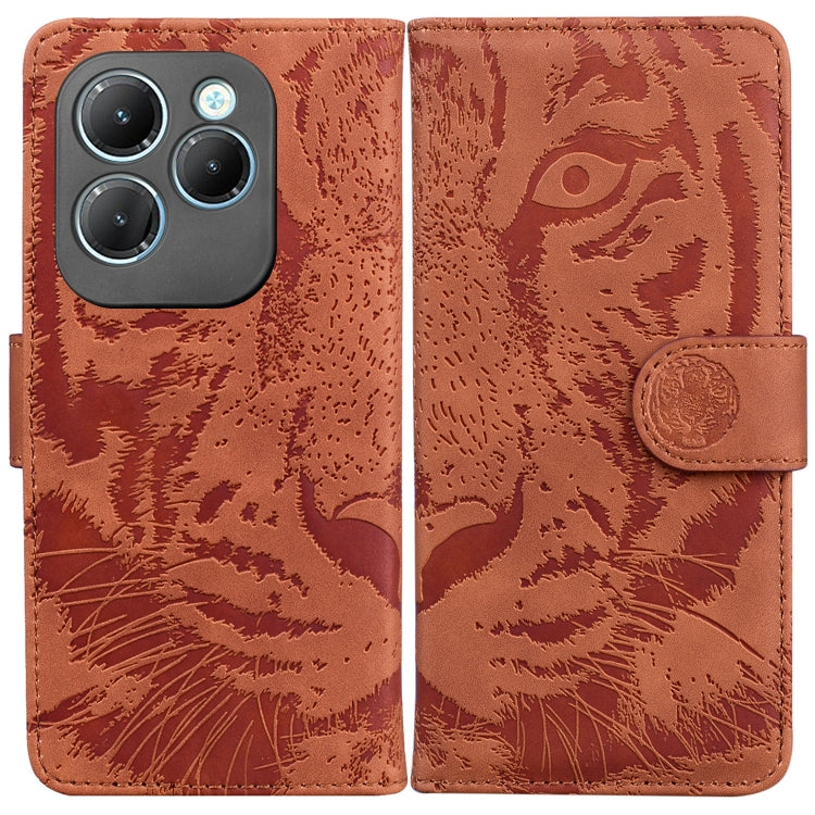 Custodia per cellulare in pelle con motivo a tigre in rilievo, For Infinix Note 40 4G, For Infinix Hot 40 / 40 Pro, For Infinix Smart 7 India/7 Plus, For Infinix Smart 7 HD