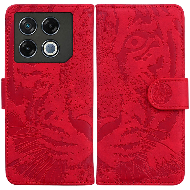 Custodia per cellulare in pelle con motivo a tigre in rilievo, For Infinix Note 40 5G, For Infinix GT 20 Pro, For Infinix Note 40 Pro 4G / 5G, For Infinix Note 40 Pro+
