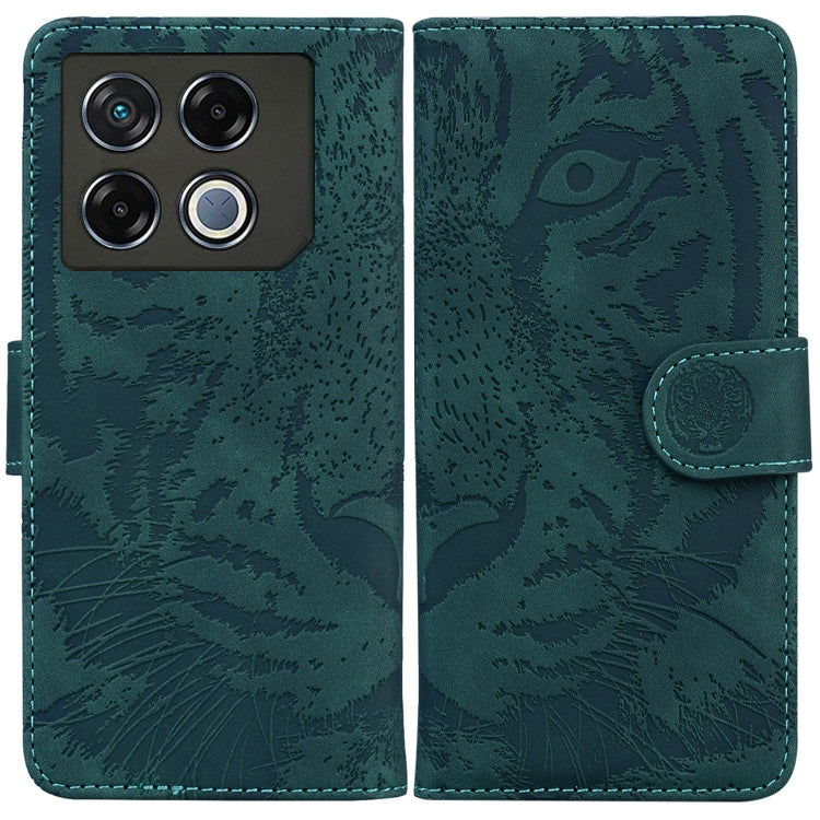 Custodia per cellulare in pelle con motivo a tigre in rilievo, For Infinix Note 40 5G, For Infinix GT 20 Pro, For Infinix Note 40 Pro 4G / 5G, For Infinix Note 40 Pro+