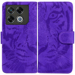 Custodia per cellulare in pelle con motivo a tigre in rilievo, For Infinix Note 40 5G, For Infinix GT 20 Pro, For Infinix Note 40 Pro 4G / 5G, For Infinix Note 40 Pro+