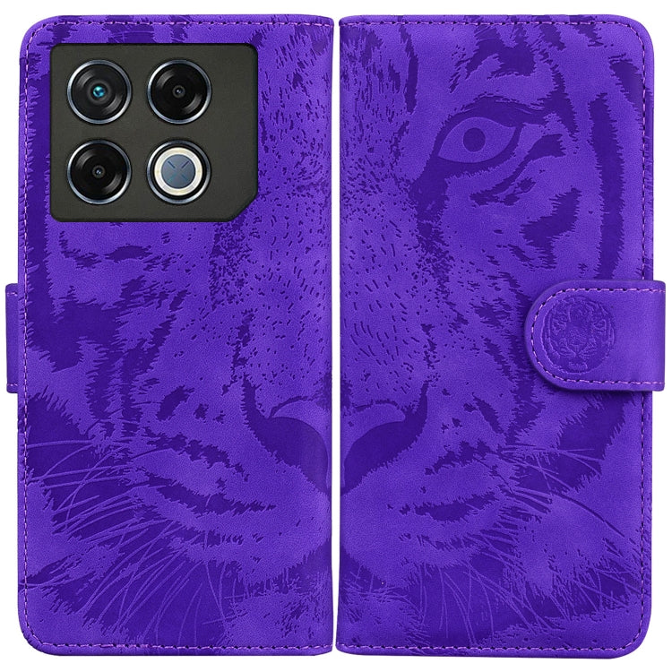 Custodia per cellulare in pelle con motivo a tigre in rilievo, For Infinix Note 40 5G, For Infinix GT 20 Pro, For Infinix Note 40 Pro 4G / 5G, For Infinix Note 40 Pro+