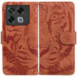 Custodia per cellulare in pelle con motivo a tigre in rilievo, For Infinix Note 40 5G, For Infinix GT 20 Pro, For Infinix Note 40 Pro 4G / 5G, For Infinix Note 40 Pro+