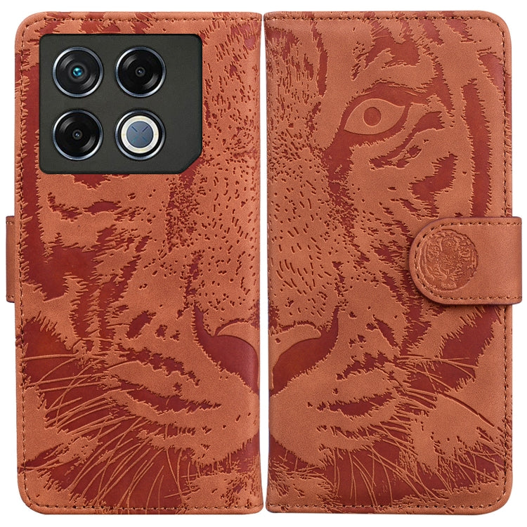 Custodia per cellulare in pelle con motivo a tigre in rilievo, For Infinix Note 40 5G, For Infinix GT 20 Pro, For Infinix Note 40 Pro 4G / 5G, For Infinix Note 40 Pro+