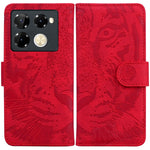 Custodia per cellulare in pelle con motivo a tigre in rilievo, For Infinix Note 40 5G, For Infinix GT 20 Pro, For Infinix Note 40 Pro 4G / 5G, For Infinix Note 40 Pro+