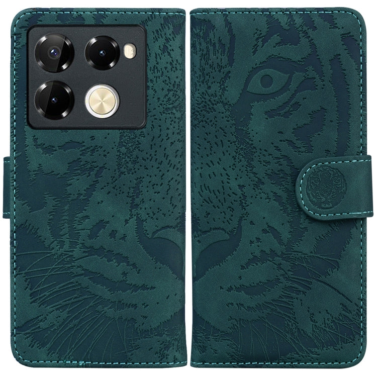 Custodia per cellulare in pelle con motivo a tigre in rilievo, For Infinix Note 40 5G, For Infinix GT 20 Pro, For Infinix Note 40 Pro 4G / 5G, For Infinix Note 40 Pro+