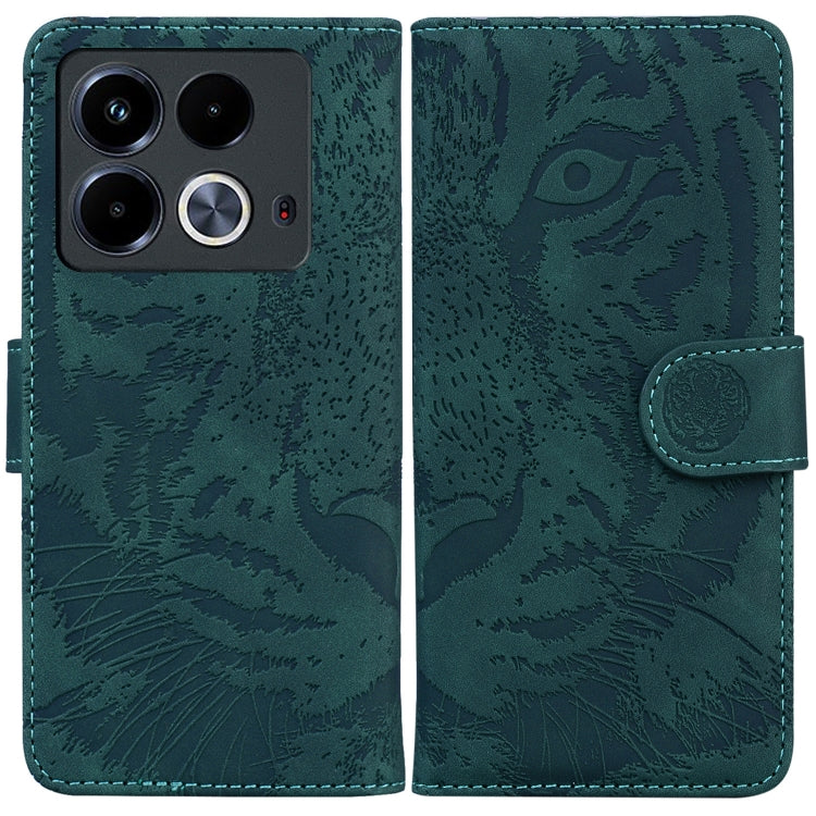 Custodia per cellulare in pelle con motivo a tigre in rilievo, For Infinix Note 40 4G, For Infinix Hot 40 / 40 Pro, For Infinix Smart 7 India/7 Plus, For Infinix Smart 7 HD
