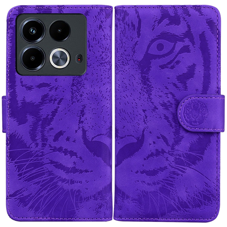 Custodia per cellulare in pelle con motivo a tigre in rilievo, For Infinix Note 40 4G, For Infinix Hot 40 / 40 Pro, For Infinix Smart 7 India/7 Plus, For Infinix Smart 7 HD