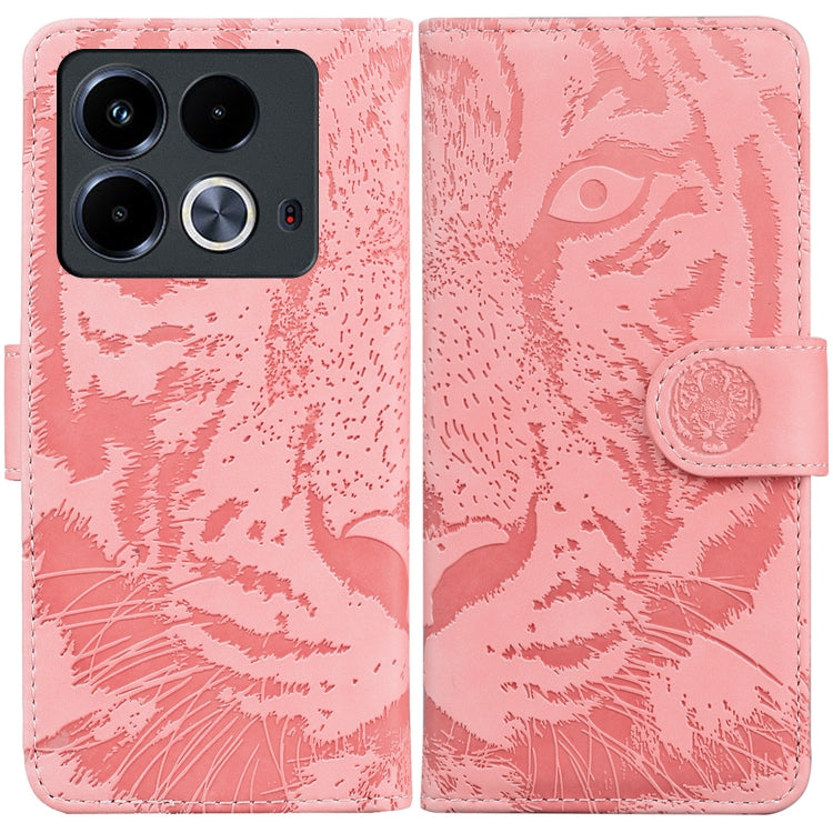 Custodia per cellulare in pelle con motivo a tigre in rilievo, For Infinix Note 40 4G, For Infinix Hot 40 / 40 Pro, For Infinix Smart 7 India/7 Plus, For Infinix Smart 7 HD