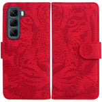 Custodia per cellulare in pelle con motivo a tigre in rilievo, For Infinix Hot 50 Pro+ 4G, For Infinix Hot 50 4G, For Infinix Hot 50 5G, For Infinix Zero 40 4G / 5G