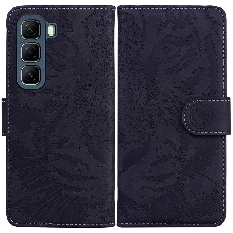 Custodia per cellulare in pelle con motivo a tigre in rilievo, For Infinix Hot 50 Pro+ 4G, For Infinix Hot 50 4G, For Infinix Hot 50 5G, For Infinix Zero 40 4G / 5G
