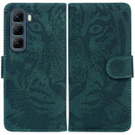 Custodia per cellulare in pelle con motivo a tigre in rilievo, For Infinix Hot 50 Pro+ 4G, For Infinix Hot 50 4G, For Infinix Hot 50 5G, For Infinix Zero 40 4G / 5G