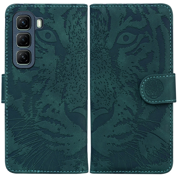 Custodia per cellulare in pelle con motivo a tigre in rilievo, For Infinix Hot 50 Pro+ 4G, For Infinix Hot 50 4G, For Infinix Hot 50 5G, For Infinix Zero 40 4G / 5G