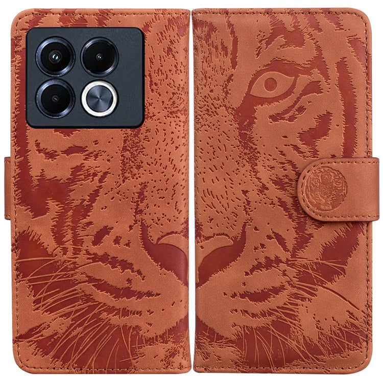 Custodia per cellulare in pelle con motivo a tigre in rilievo, For Infinix Note 40 5G, For Infinix GT 20 Pro, For Infinix Note 40 Pro 4G / 5G, For Infinix Note 40 Pro+