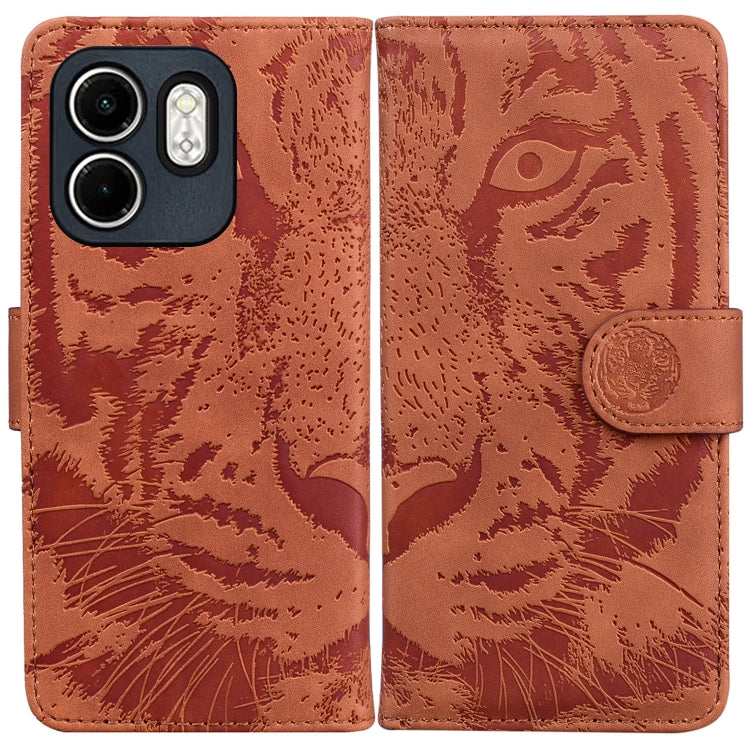 Custodia per cellulare in pelle con motivo a tigre in rilievo, For Infinix Note 50 Pro+, For Infinix Note 50 4G / Note 50 Pro 4G, For Infinix Hot 50 Pro 4G, For Infinix Hot 50i / Smart 9