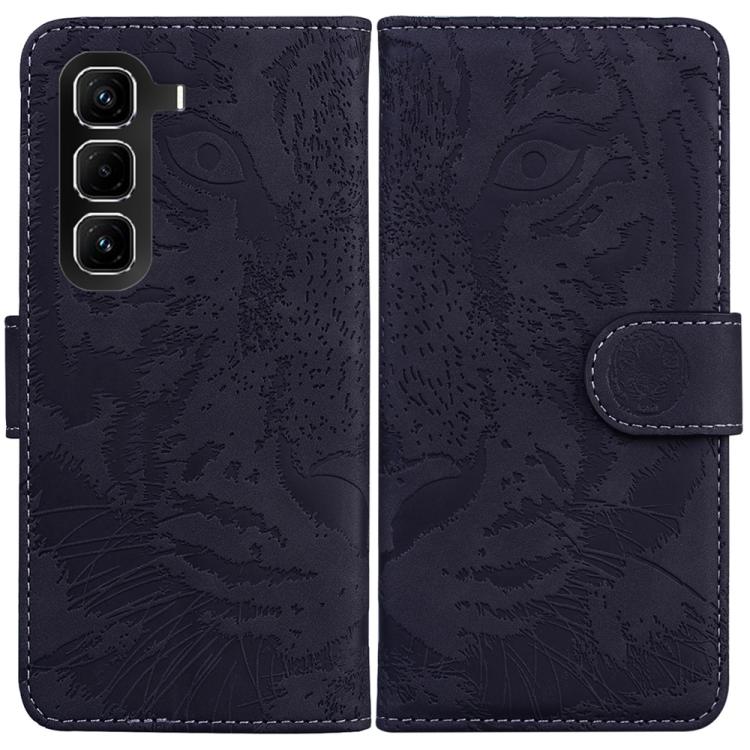 Custodia per cellulare in pelle con motivo a tigre in rilievo, For Infinix Hot 50 Pro+ 4G, For Infinix Hot 50 4G, For Infinix Hot 50 5G, For Infinix Zero 40 4G / 5G