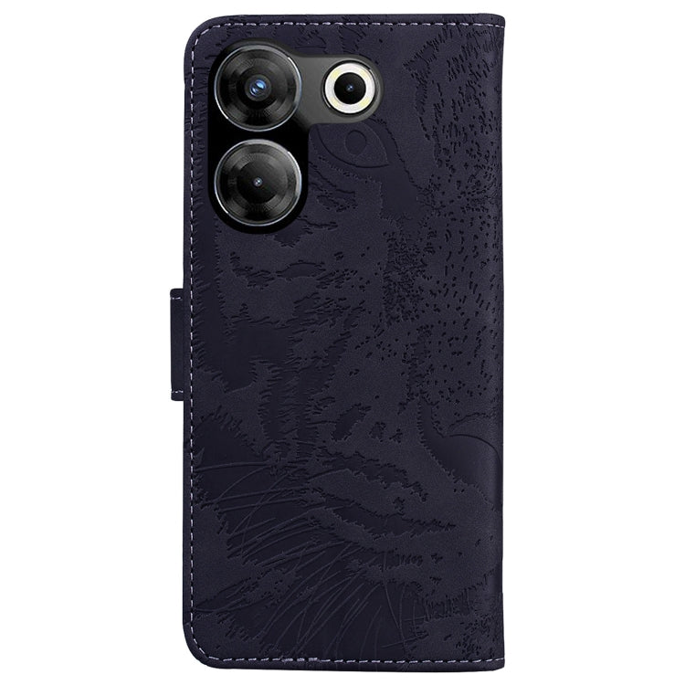 Custodia per cellulare in pelle con motivo a tigre in rilievo, For Tecno Camon 20 Pro 5G, For Tecno Pova 5, For Tecno Spark 10 5G, For Tecno Spark 10 Pro