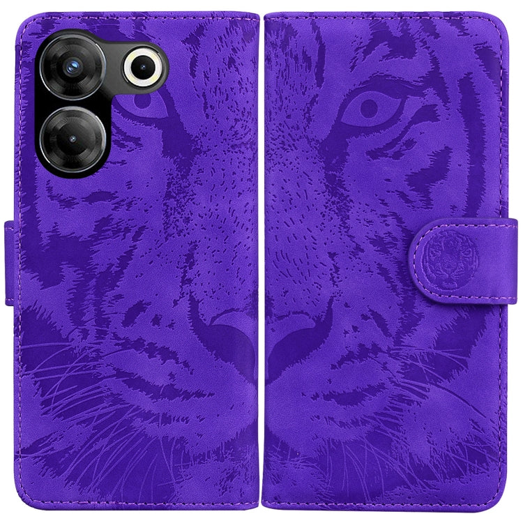 Custodia per cellulare in pelle con motivo a tigre in rilievo, For Tecno Camon 20 Pro 5G, For Tecno Pova 5, For Tecno Spark 10 5G, For Tecno Spark 10 Pro