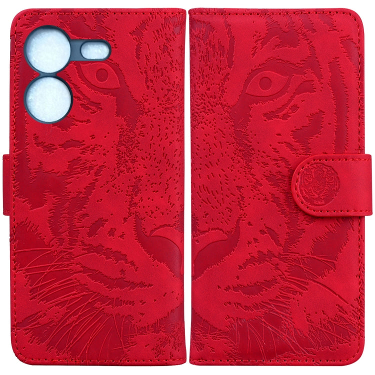 Custodia per cellulare in pelle con motivo a tigre in rilievo, For Tecno Camon 20 Pro 5G, For Tecno Pova 5, For Tecno Spark 10 5G, For Tecno Spark 10 Pro
