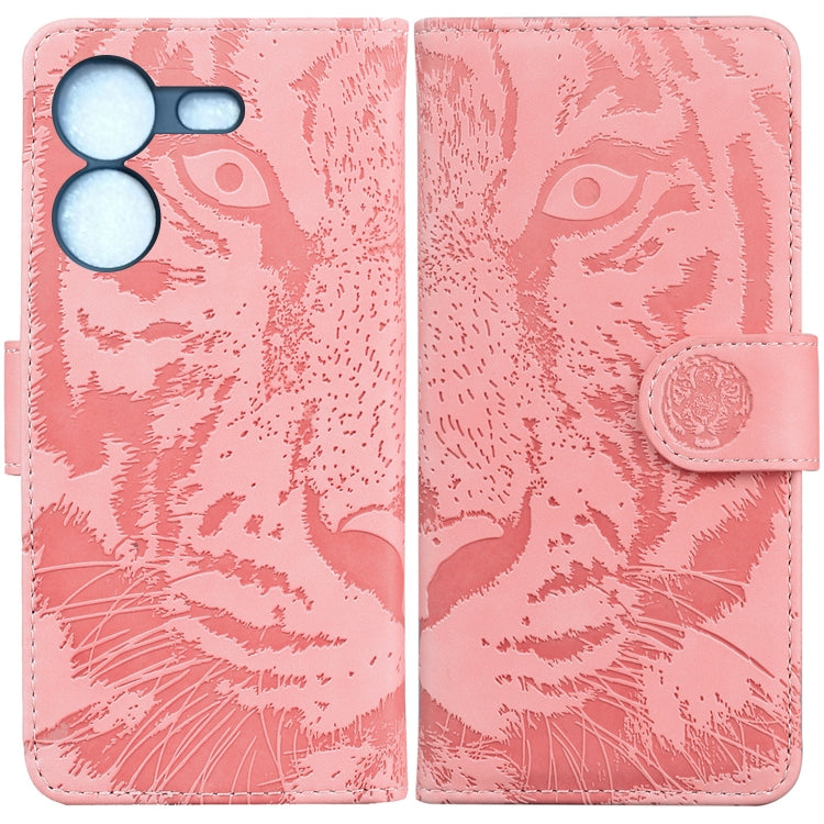 Custodia per cellulare in pelle con motivo a tigre in rilievo, For Tecno Camon 20 Pro 5G, For Tecno Pova 5, For Tecno Spark 10 5G, For Tecno Spark 10 Pro