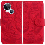 Custodia per cellulare in pelle con motivo a tigre in rilievo, For Tecno Camon 20 Pro 5G, For Tecno Pova 5, For Tecno Spark 10 5G, For Tecno Spark 10 Pro