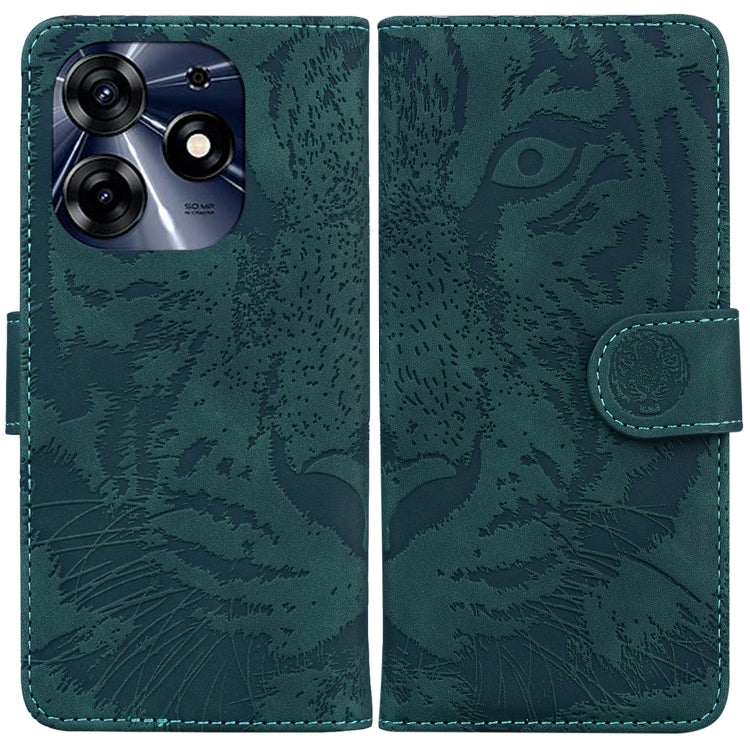 Custodia per cellulare in pelle con motivo a tigre in rilievo, For Tecno Camon 20 Pro 5G, For Tecno Pova 5, For Tecno Spark 10 5G, For Tecno Spark 10 Pro