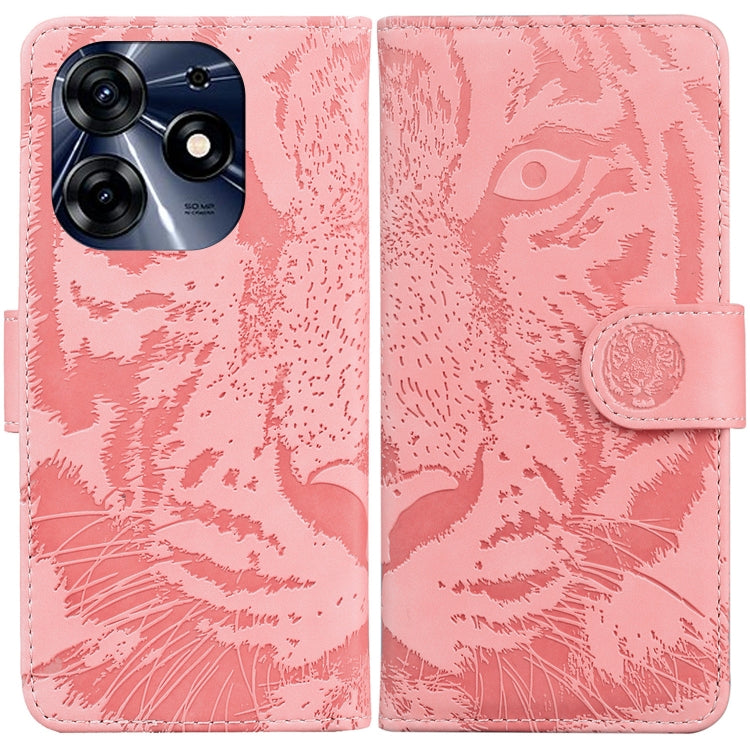 Custodia per cellulare in pelle con motivo a tigre in rilievo, For Tecno Camon 20 Pro 5G, For Tecno Pova 5, For Tecno Spark 10 5G, For Tecno Spark 10 Pro