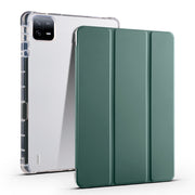 Custodia per tablet in pelle Smart TPU trasparente 3 volte con slot per penna, For Xiaomi Pad 6 / 6 Pro