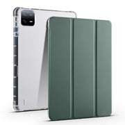 Custodia per tablet in pelle Smart TPU trasparente 3 volte con slot per penna, For Xiaomi Pad 6S Pro, For Xiaomi Pad 6 Max 14