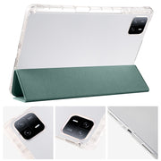 Custodia per tablet in pelle Smart TPU trasparente 3 volte con slot per penna, For Xiaomi Pad 6S Pro, For Xiaomi Pad 6 Max 14