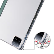 Custodia per tablet in pelle Smart TPU trasparente 3 volte con slot per penna, For Xiaomi Pad 6S Pro, For Xiaomi Pad 6 Max 14