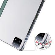 Custodia per tablet in pelle Smart TPU trasparente 3 volte con slot per penna, For Xiaomi Pad 7 / 7 Pro, For Xiaomi Redmi Pad Pro 12.1