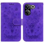 Custodia per telefono in pelle goffrata farfalla rosa, For Tecno Camon 20 Pro 4G, For Tecno Pova 5, For Tecno Spark 10 5G, For Tecno Spark 10 Pro