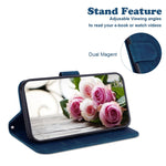 Custodia per telefono in pelle goffrata farfalla rosa, For Tecno Spark 10 / Spark 10C
