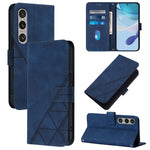 Custodia per cellulare in pelle con flip in rilievo 3D a tracolla, For Sony Xperia 10 VI, For Sony Xperia 1 VI, For Sony Xperia 5 VI, For Sony Xperia 5 V