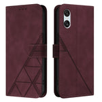 Custodia per cellulare in pelle con flip in rilievo 3D a tracolla, For Sony Xperia 10 VI, For Sony Xperia 1 VI, For Sony Xperia 5 VI, For Sony Xperia 5 V