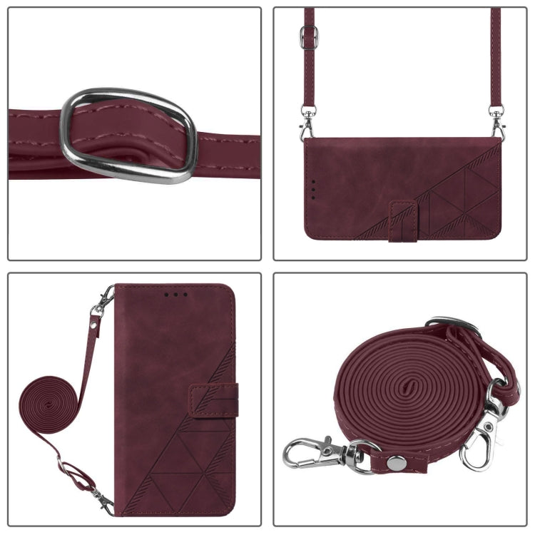 Custodia per cellulare in pelle con flip in rilievo 3D a tracolla, For Sony Xperia 10 VI, For Sony Xperia 1 VI, For Sony Xperia 5 VI, For Sony Xperia 5 V