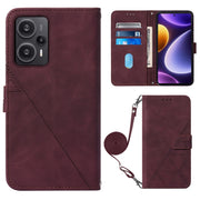 Custodia per cellulare in pelle con flip in rilievo 3D a tracolla, For Xiaomi Redmi Note 12S 4G Global, For Xiaomi Poco F5 5G/Redmi Note 12 Turbo, For Xiaomi Poco F5 Pro 5G/Redmi K60