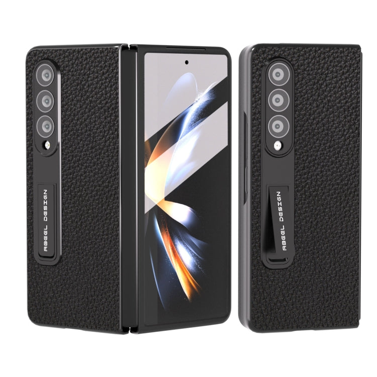 Custodia in pelle Litchi per Samsung Galaxy Z Fold3 5G