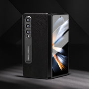 Custodia in pelle Litchi per Samsung Galaxy Z Fold3 5G